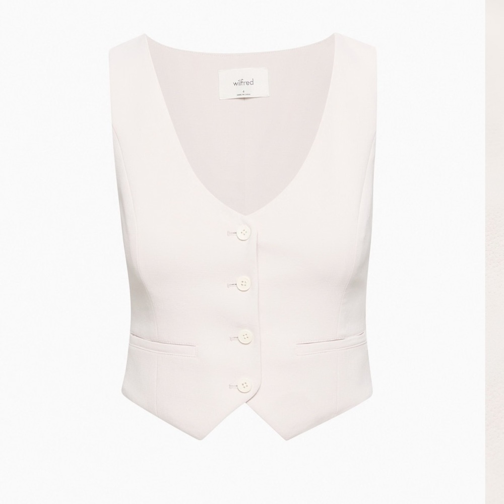 Wilfred Ivory Buttoned Vest